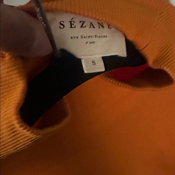 Sezane Felix Jumper Orange - Size S - Picture 2 of 3